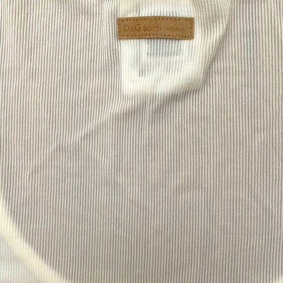 new no tag D&G white t shirt sz 46 US 10 - Picture 3 of 3